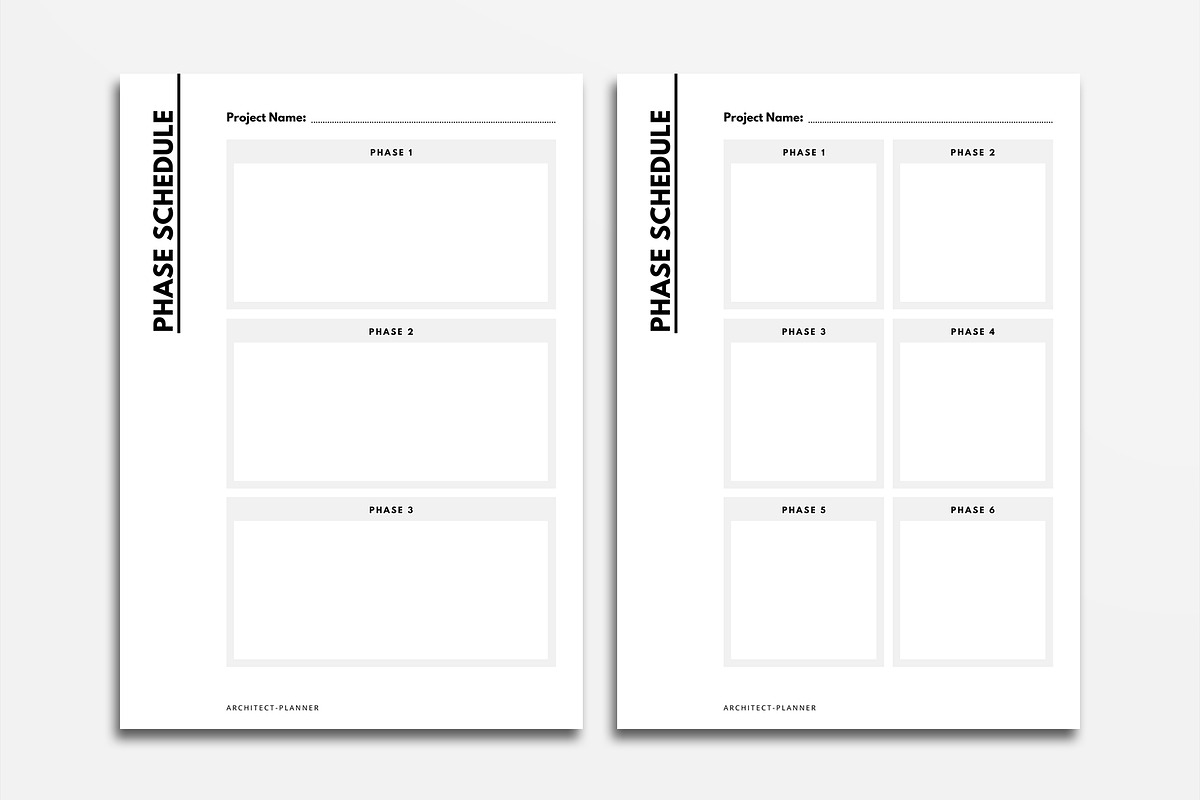 Architect Minimal Planner Template, a Stationery Template by velvetmade.designs (Photo 9 of 13)