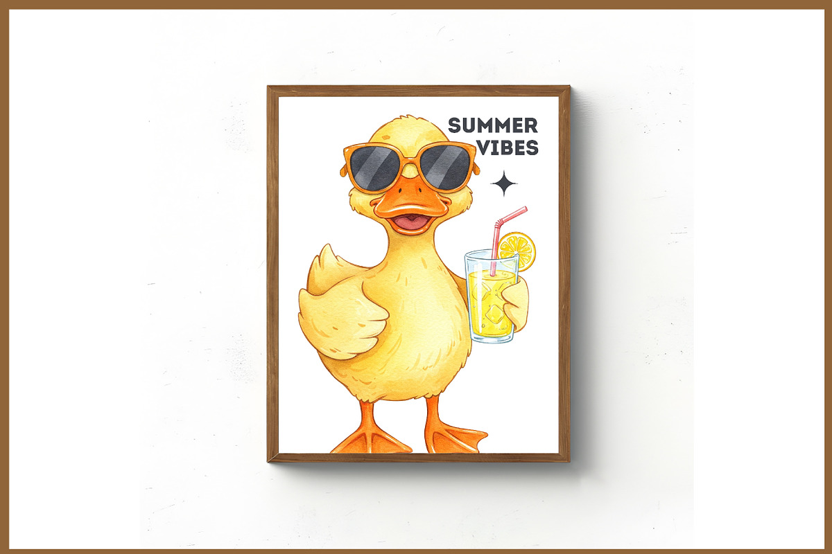 Summer Duck Sublimation Bundle, an Illustration by Libby Wishes (Photo 6 of 12)