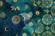 Dark Fantasy Watercolor Patterns, a Texture Graphic by Digital Curio (Thumbnail 5 of 5)