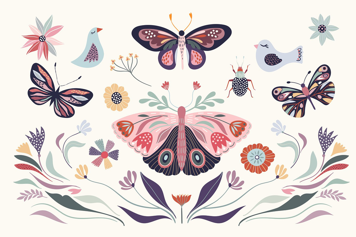 Just bloom, butterflies bundle, a Graphic by Letto studio (Photo 5 of 11)
