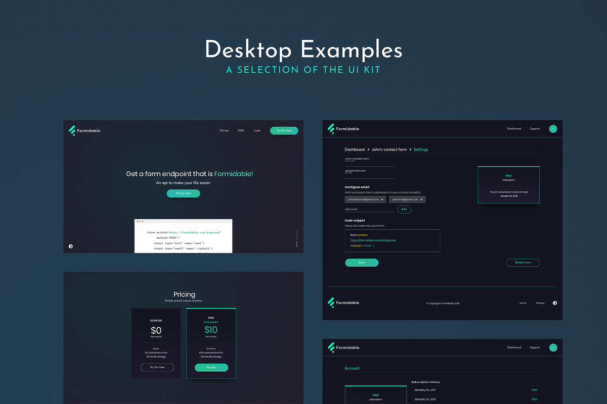 Ui Kit - Formidable., an UI Kit Template by Delightful Design (Photo 5 of 5)