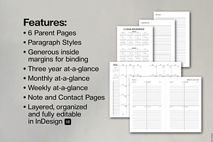 2024 Weekly Planner For InDesign