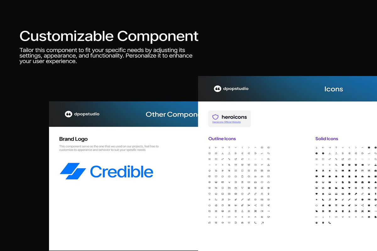 Credible - Fintech Deck Presentation, an UI Kit Template by Creative Perspective (Photo 6 of 7)