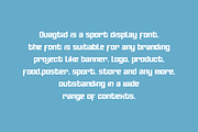 Quagtid - Sport & Logo Font, a Sans Serif Font by QR Design Studio (Thumbnail 3 of 11)