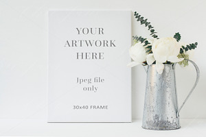 Floral Canvas mockup - ofr111, a Print Template by L'Aura Studio