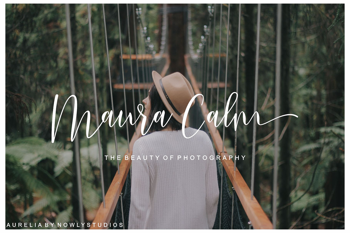 Aurelia Script, a Script Font by Nowlystudios (Photo 7 of 10)
