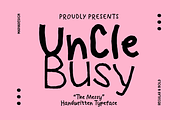 Uncle Busy - Messy Handwritten, a Handwritten Font by Marvadesign (Thumbnail 1 of 9)