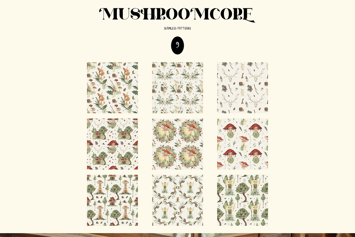 MUSHROOMCORE watercolor forest, a Seasonal Illustration by LiChu Art (Photo 12 of 17)