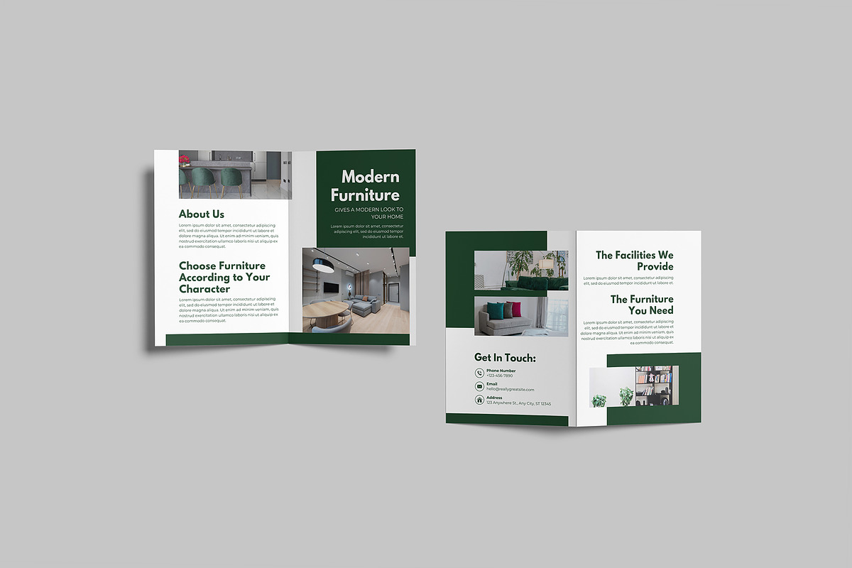 A4 Bifold Brochure Mockup, a Brochure Template by lamorastudio (Photo 10 of 11)