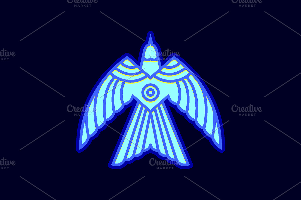 flying bird freedom falcon logo, a Branding & Logo Template by devastd