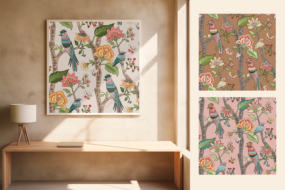 Fleur de Jardin Floral Patterns set, a Pattern Graphic by Elena Dorosh (Photo 3 of 13)