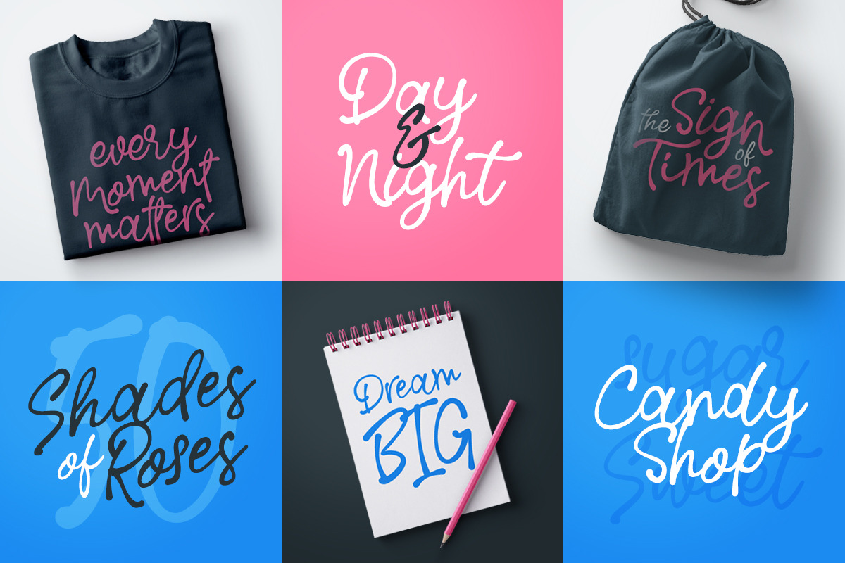 Rose Colored - Handwriting Script preview 7