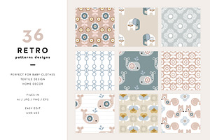 Bundle Retro Baby Patterns