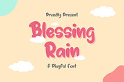 Blessing Rain - Playful Handwritten, a Handwritten Font by Letterayu Studio (Thumbnail 1 of 9)