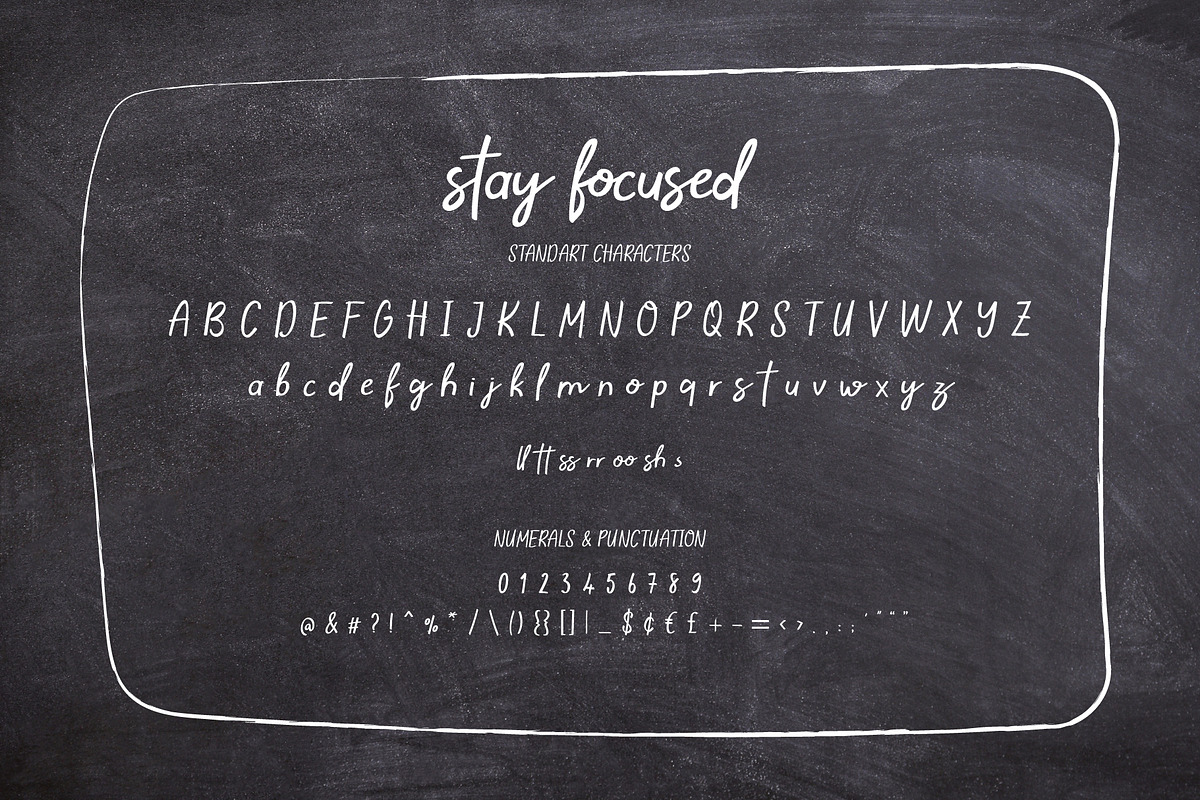 Stay Focused Casual Handwritten Font, a Handwritten Font by Kaya Fonts (Photo 18 of 19)
