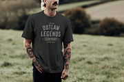 OUTLAW LEGENDS Font Duo + Extra, a Serif Font by Davide Bassu (Thumbnail 16 of 18)