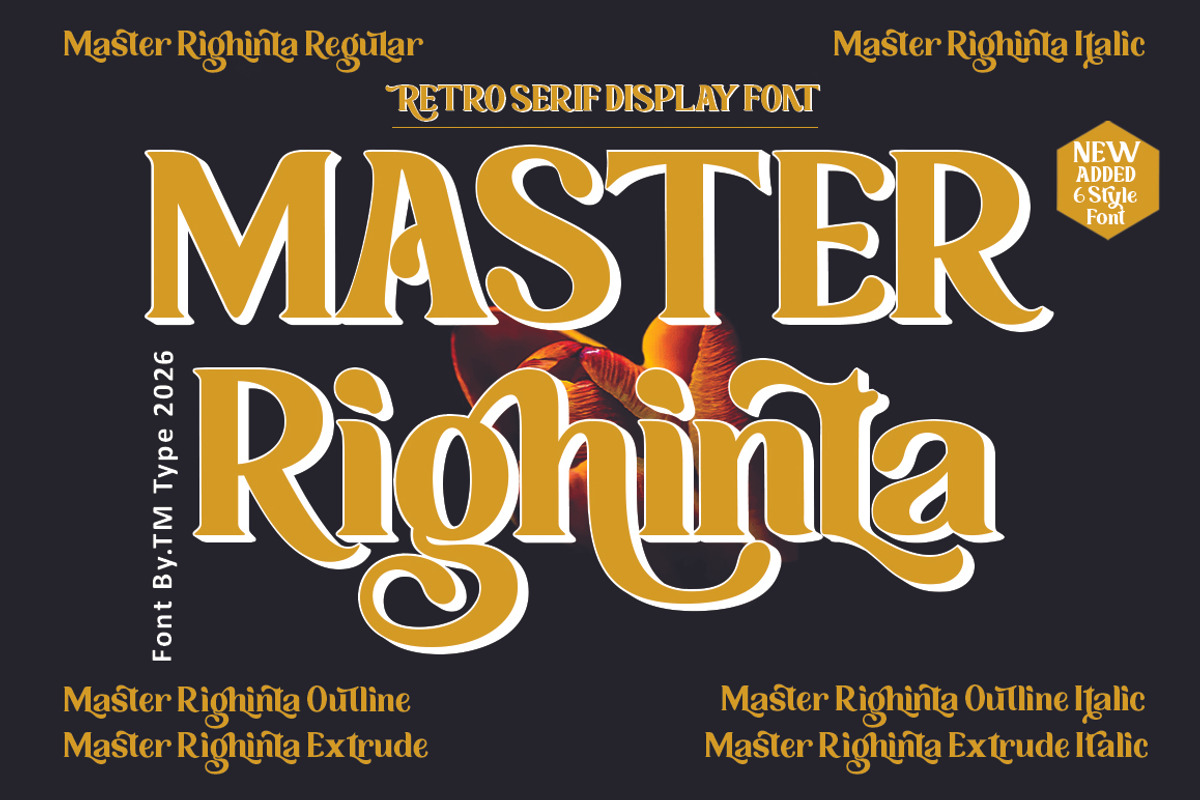 Master Righinta, a Serif Font by TM Type (Photo 1 of 15)