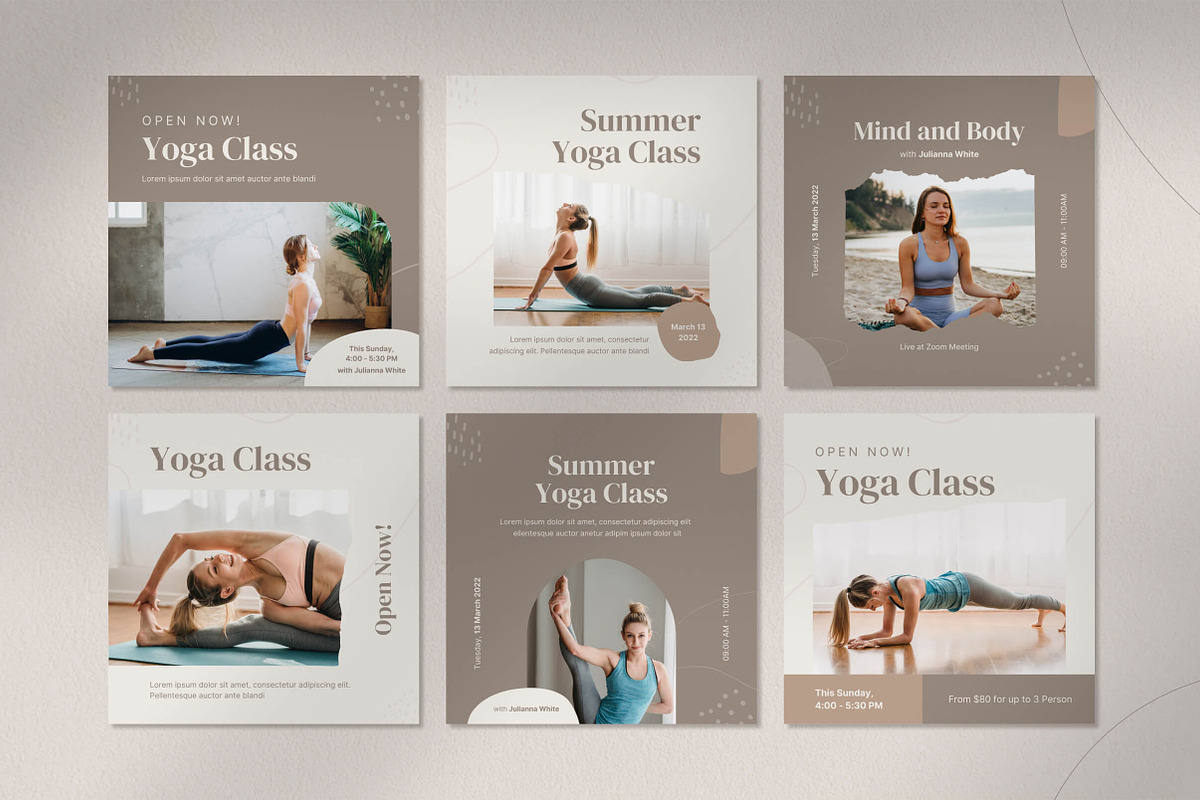 Yoga Instagram Template, a Social Media Template by Vulpixels.studio (Photo 6 of 11)