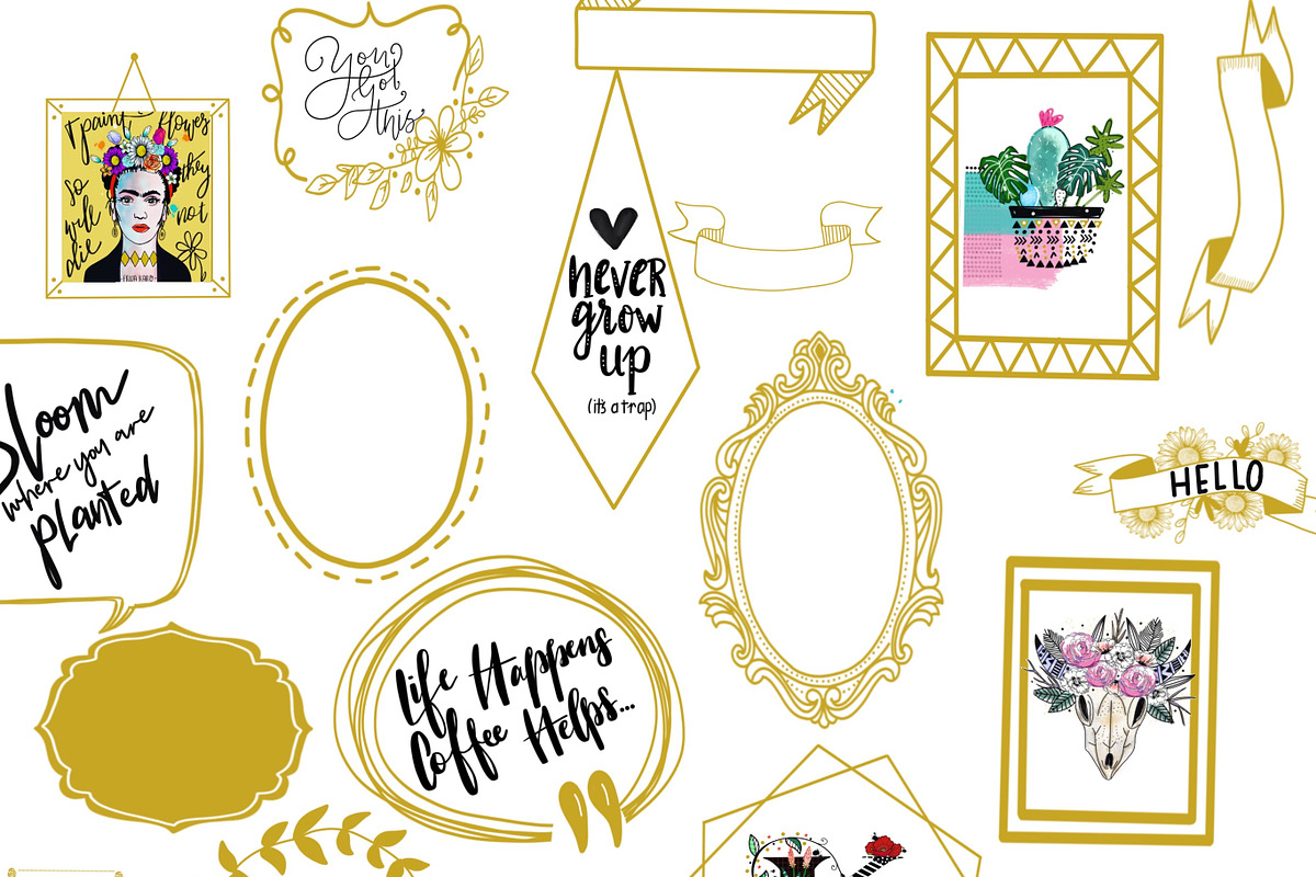 Photo Frame & Banner Stamps, a Brush Add-On by OkayAnnie Designs (Photo 3 of 6)