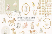 Sweet Farm Life, an Animal Illustration by PeDe Designs (Thumbnail 3 of 11)