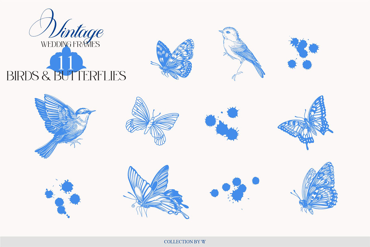 Vintage Wedding Frames, a Decorative Illustration by Collection by VY (Photo 5 of 11)