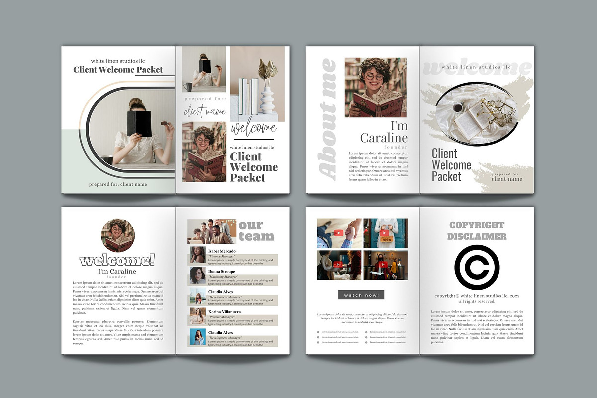 Client Welcome packet Template canva, a Magazine Template by iloveTemplate