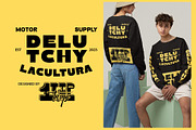 Delutchy | Display Retro Bold Font, a Sans Serif Font by Tiptop Graphic (Thumbnail 5 of 9)