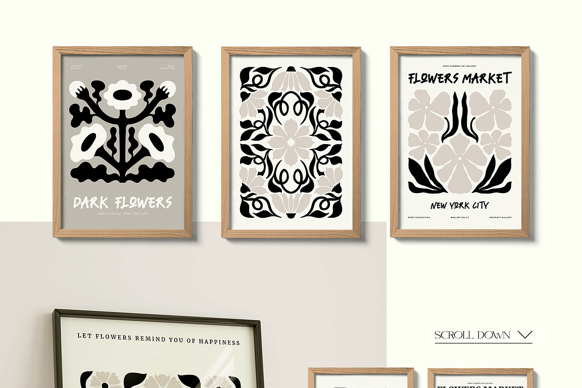 Dark Flowers. 2 | Wall Art Creator, an Object Graphic by Leleka.Store (Photo 8 of 18)