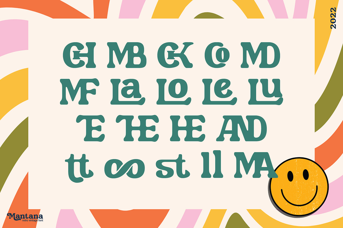 Mantana - Retro Vintage DIsplay font, a Serif Font by Anomali Creatype (Photo 4 of 10)