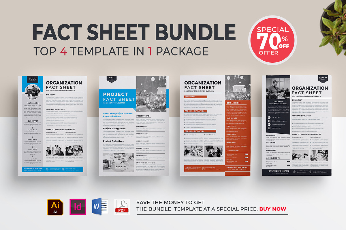 Nonprofit Organization | Bundle, a Flyer Template by obayes (Photo 1 of 15)