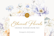 Vintage Floral Bundle, an Object Illustration by studioequinox (Thumbnail 31 of 65)