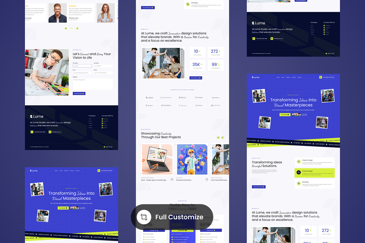 Creative Agency Landing Page, a Landing Page Template by SLAB! Design (Photo 3 of 4)