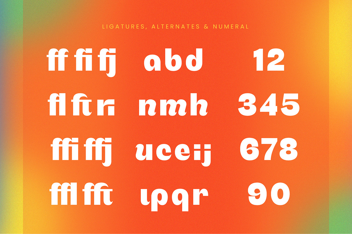 Bright Giftak Retro Display Font, a Serif Font by timelesstype.co (Photo 18 of 20)