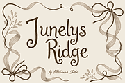 Junelys Ridge Font, a Handwritten Font by Letterhanna Studio (Thumbnail 10 of 10)