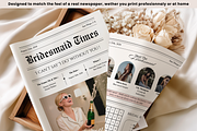 Bridesmaid Proposal Newspaper, an Invitation Template by PixelBloomClub (Thumbnail 4 of 6)
