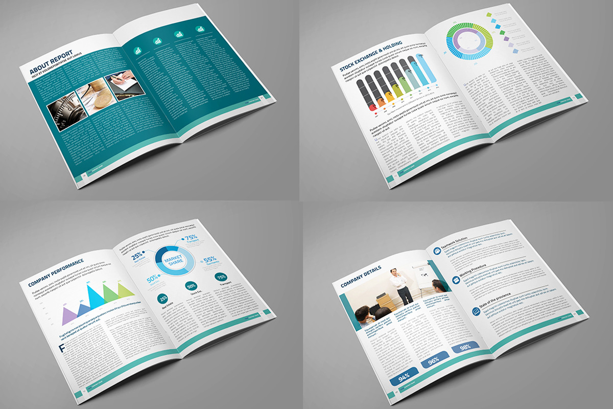 Clean Corporate Annual Report_V8, a Brochure Template by Layout Design (Photo 2 of 6)