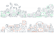Education Line Illustrations Bundle, an iPhone Mockup by Boyko Pictures (Thumbnail 11 of 12)
