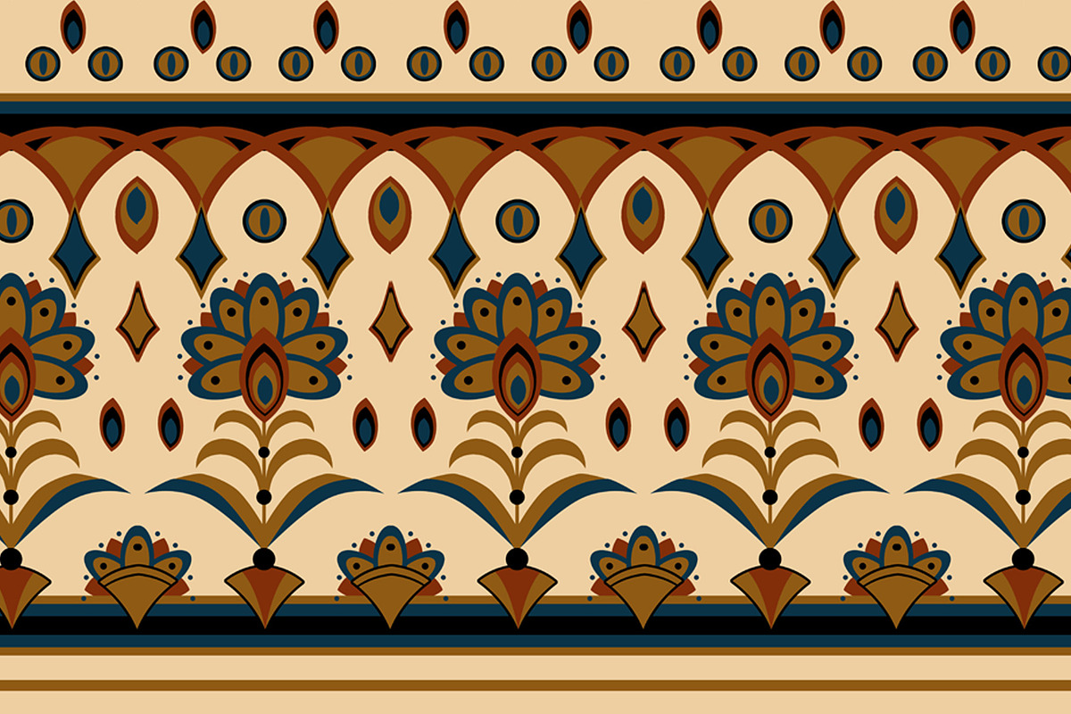 Art Deco and Nouveau Floral Seamless, a Pattern Graphic by Sharon Schwalbe (Photo 1 of 2)