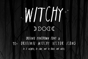 Witchy: Vector Pack + Font