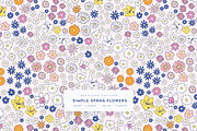 Simple Spring Flowers | Vector Print, a Pattern Graphic by MalyskaStudio (Thumbnail 1 of 5)