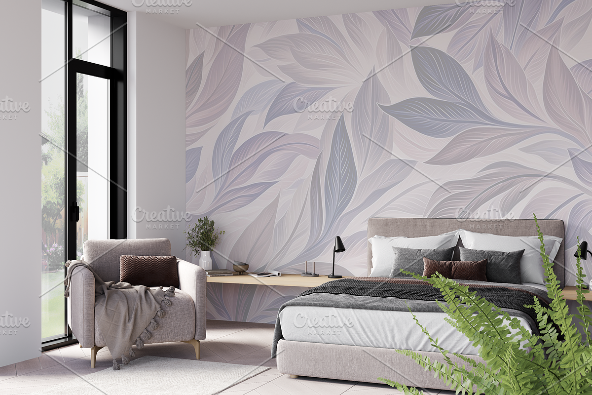 Bedroom wallpaper mockup, a Household Mockup by Hunny Badger (Photo 4 of 5)