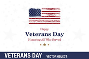Happy Veterans Day. Greeting Card, an Object Graphic by VADISH ZAINER (Thumbnail 1 of 2)