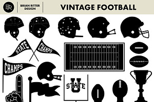 Vintage Football Vector Graphics