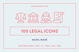 Legal Line Icons