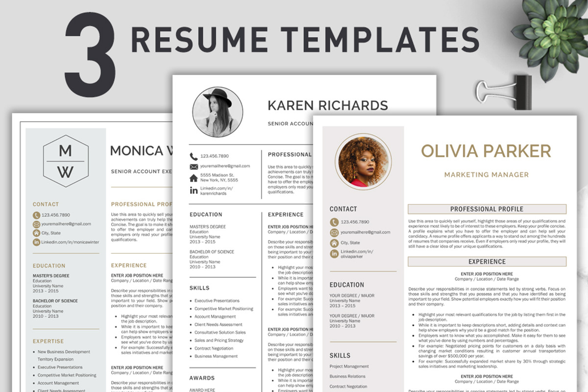 Resume Bundle / CV Bundle, a Resume Template by Klamp Studio (Photo 1 of 7)