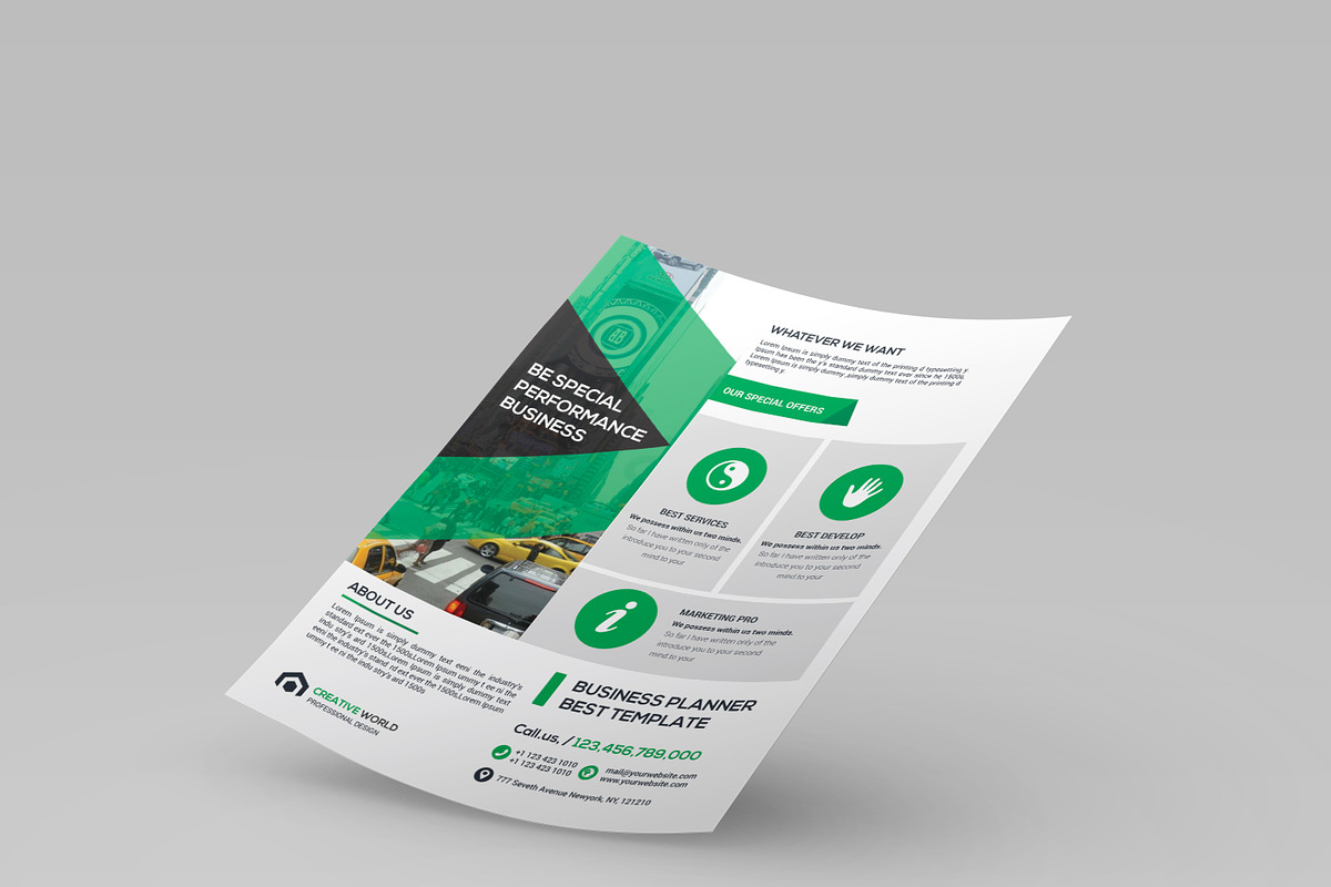 Flyers, a Flyer Template by Genereux Art (Photo 3 of 4)