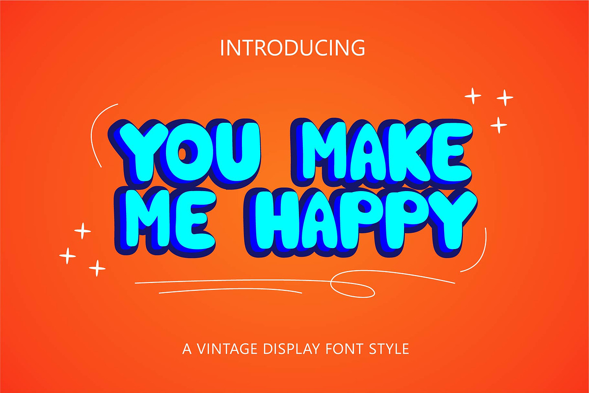 Holy Sweet - Groovy Font, a Handwritten Font by Densu Creative (Photo 2 of 6)