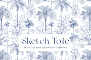 Sketch Tropical Forest Patterns, a Pattern Graphic by Jeanna Draw (Thumbnail 1 of 14)