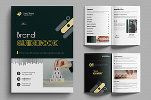 Brand Guidebook Template, a Brochure Template by MightyDesign