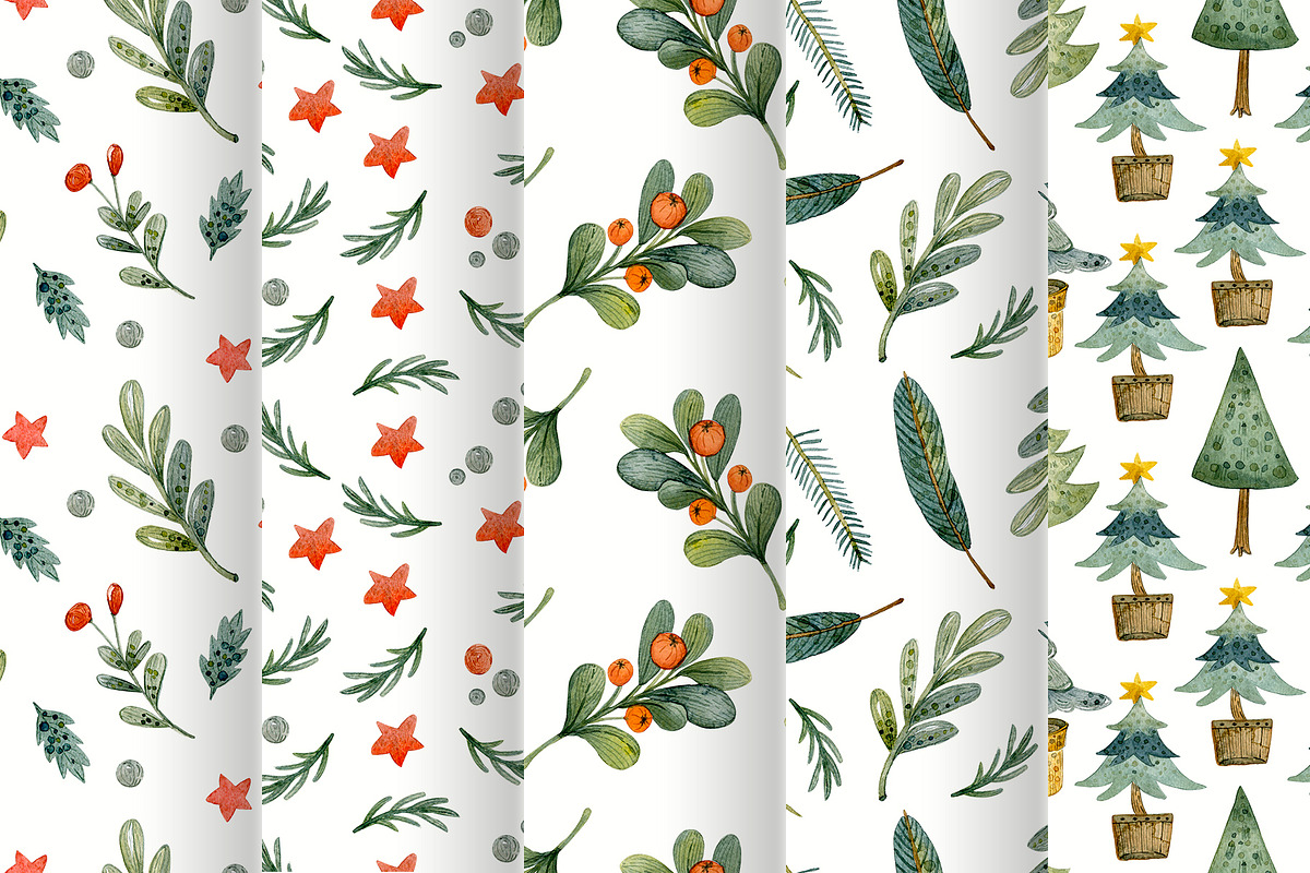 Christmas pattern Bundle, a Pattern Graphic by annasokol_ (Photo 7 of 9)